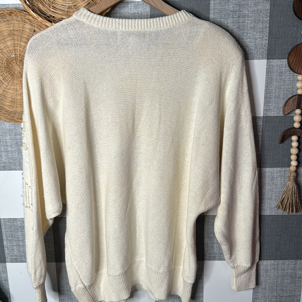 Vtg Sweater Embellished - Picture 5 of 9